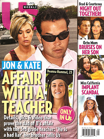 Illustration for article titled This Week In Tabloids: Angelina Cheated On Brad With Blonde Female Rocker